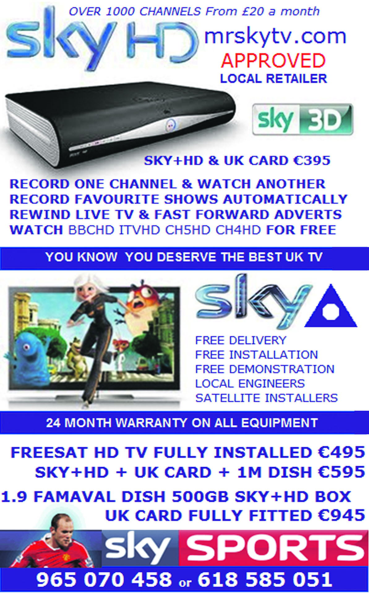 valencia sky tv 