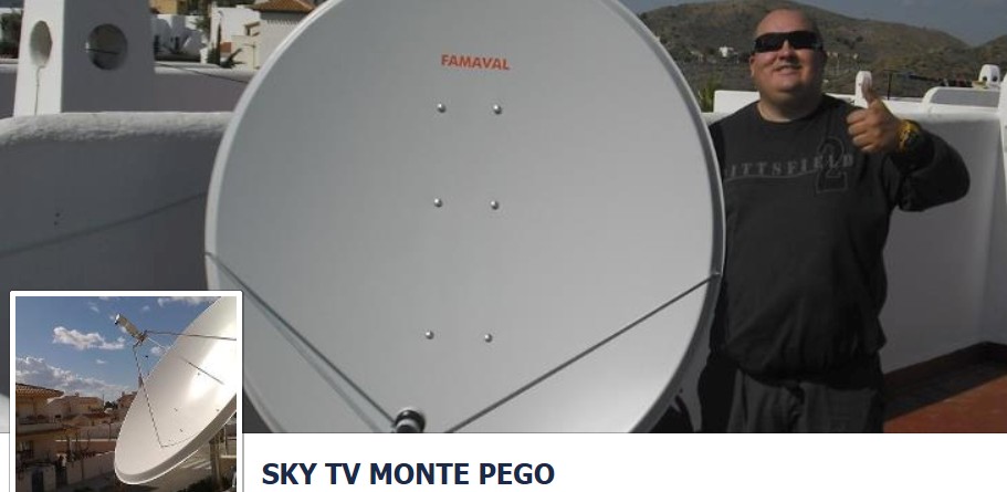 SKY TV MONTE PEGO SPAIN - UK TV MONTE PEGO - MONTE PEGO SKY TV - FREESAT TV MONTE PEGO SATEL;LITE INSTALLERS IN PEGO